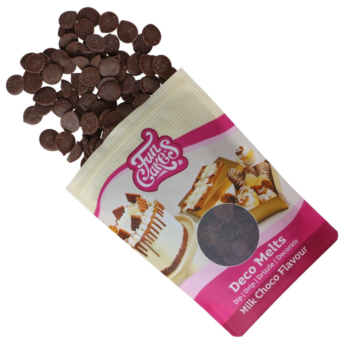 FunCakes Deco Melts Saveur Choco au Lait 250g