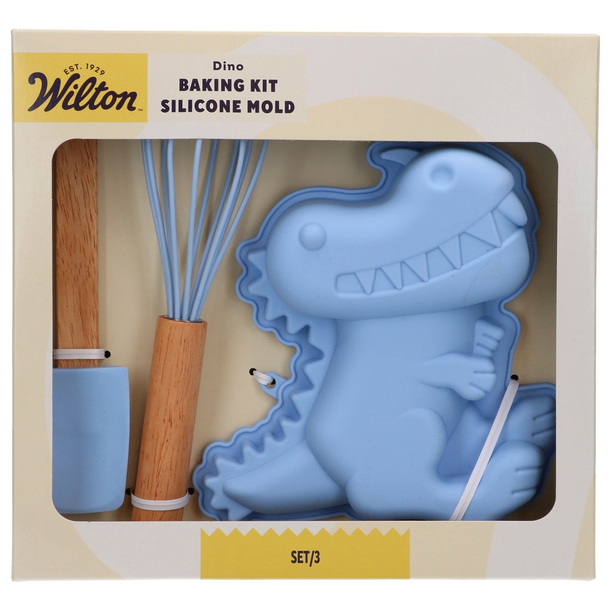 Wilton Kit de Pâtisserie Moule en Silicone Dino Set/3