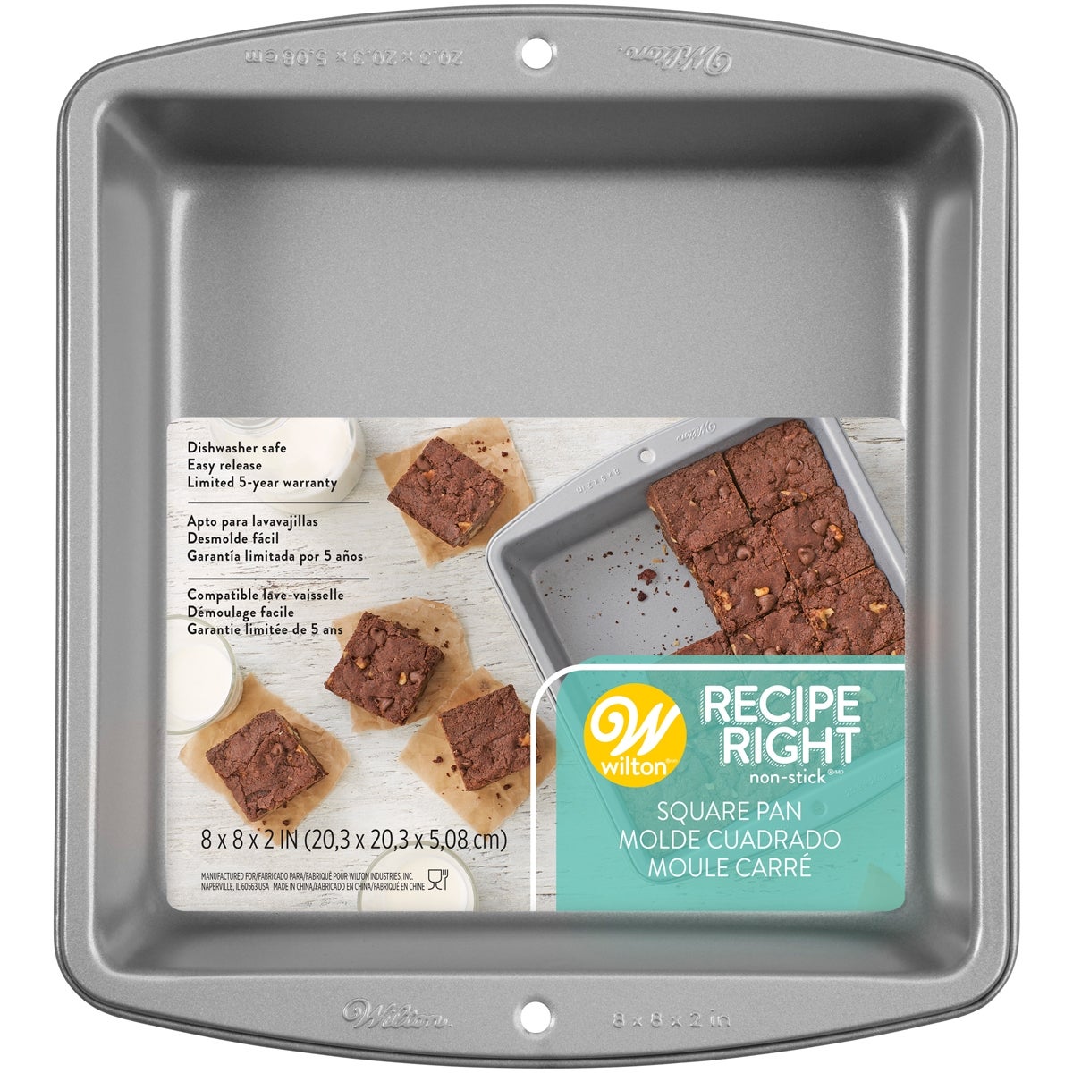Wilton Recipe Right Brownie/Moule Carré 20x20cm