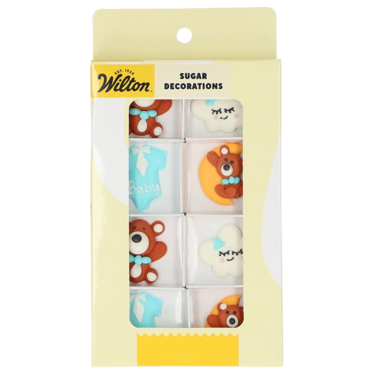 Wilton Décorations en Sucre Baby Bliss Bleu set/8