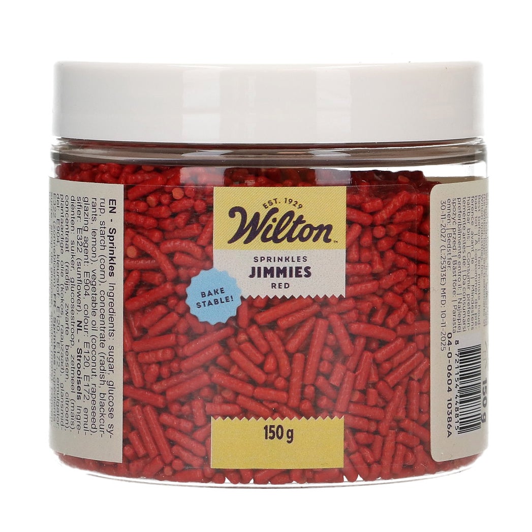 Wilton Sprinkles Jimmies Rouge 150g