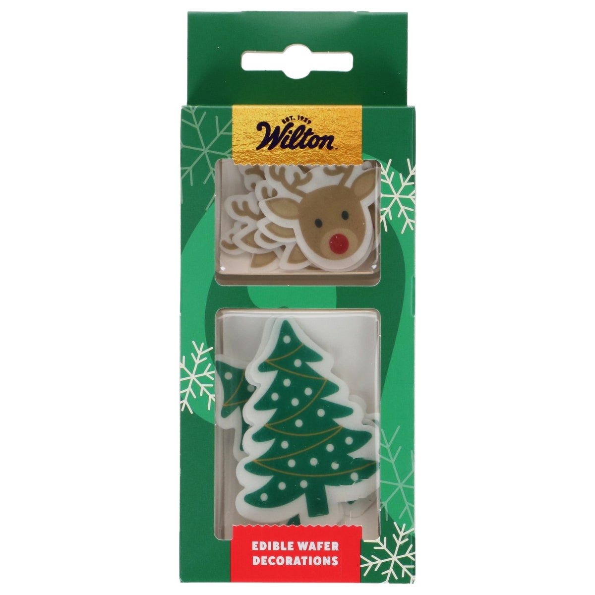 Wilton Décorations en Papier Renne & Sapin de Noël set/9