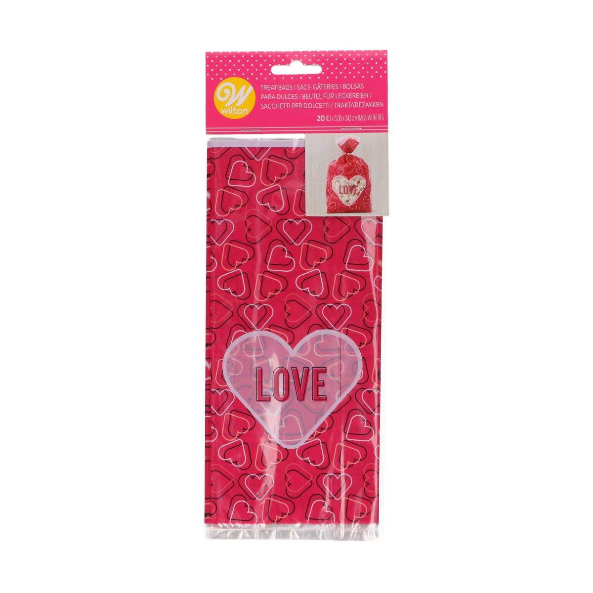 Wilton Treat Bags Love pk/20