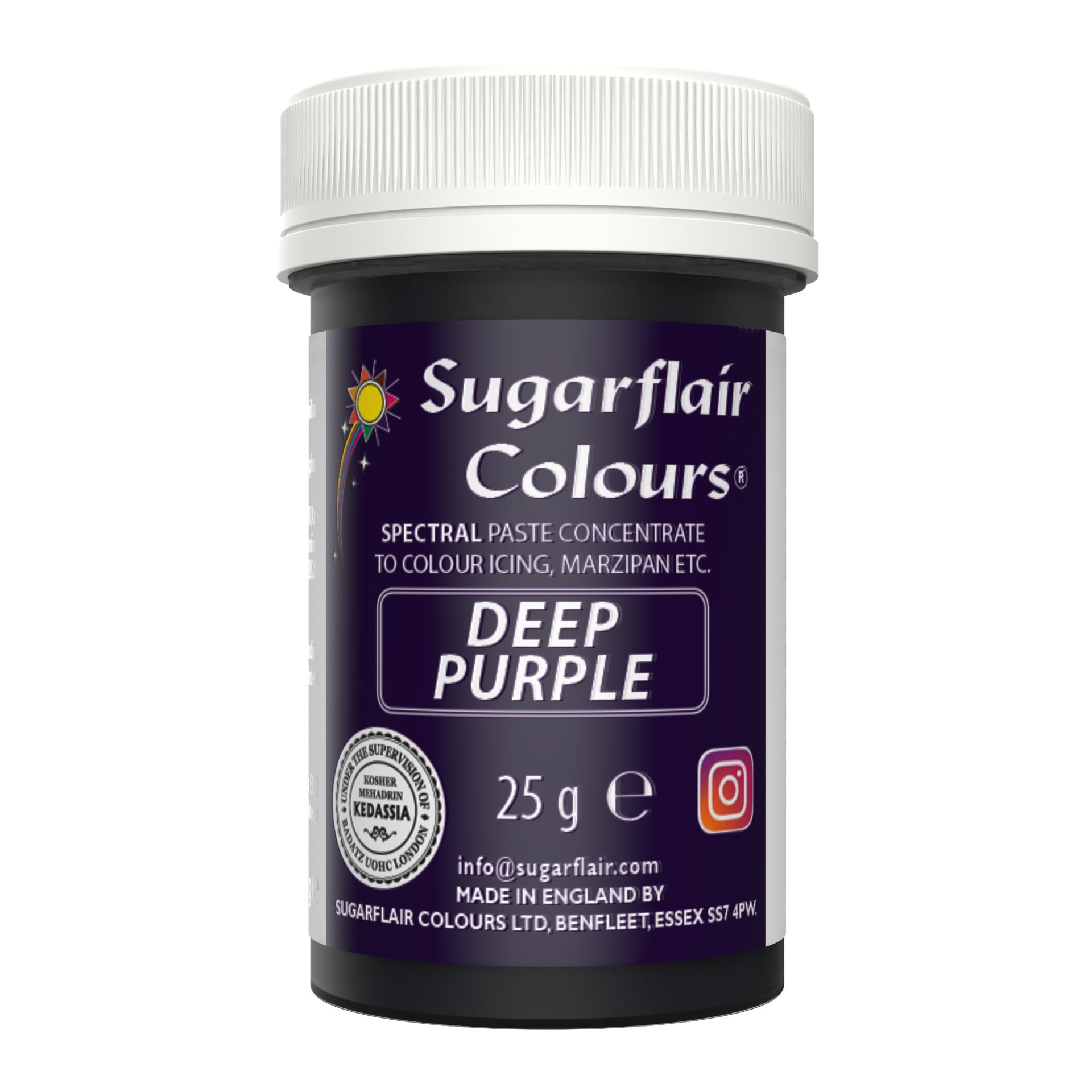 Sugarflair Paste Colour Deep Purple 25g