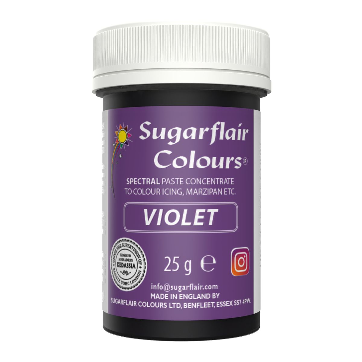 Sugarflair Paste Colour Violet 25g