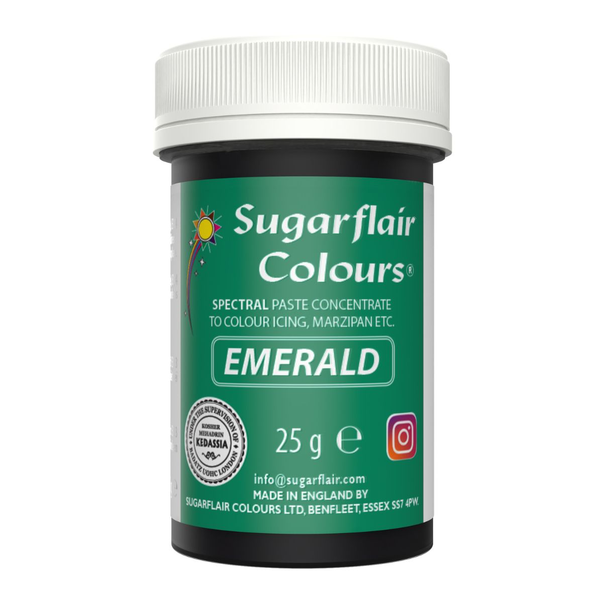 Sugarflair Paste Colour - Emerald - 25g
