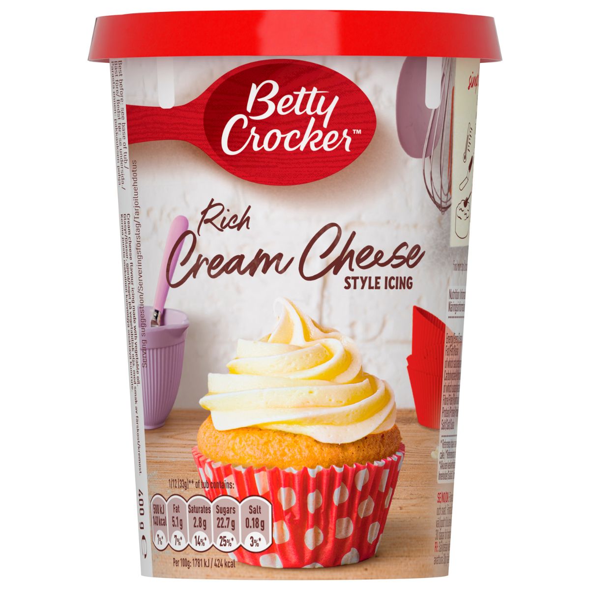Betty Crocker Cream Cheese Style Icing 400g