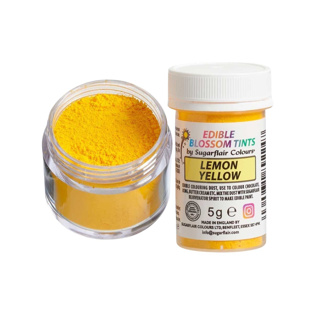 Sugarflair Blossom Tint Dust Lemon Jaune 5g