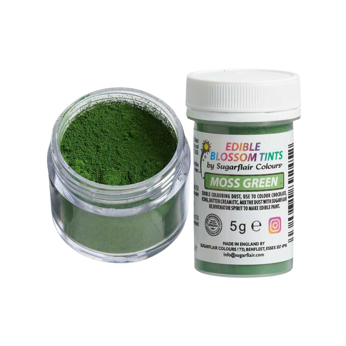 Sugarflair Blossom Tint Dust Moss Vert 5g
