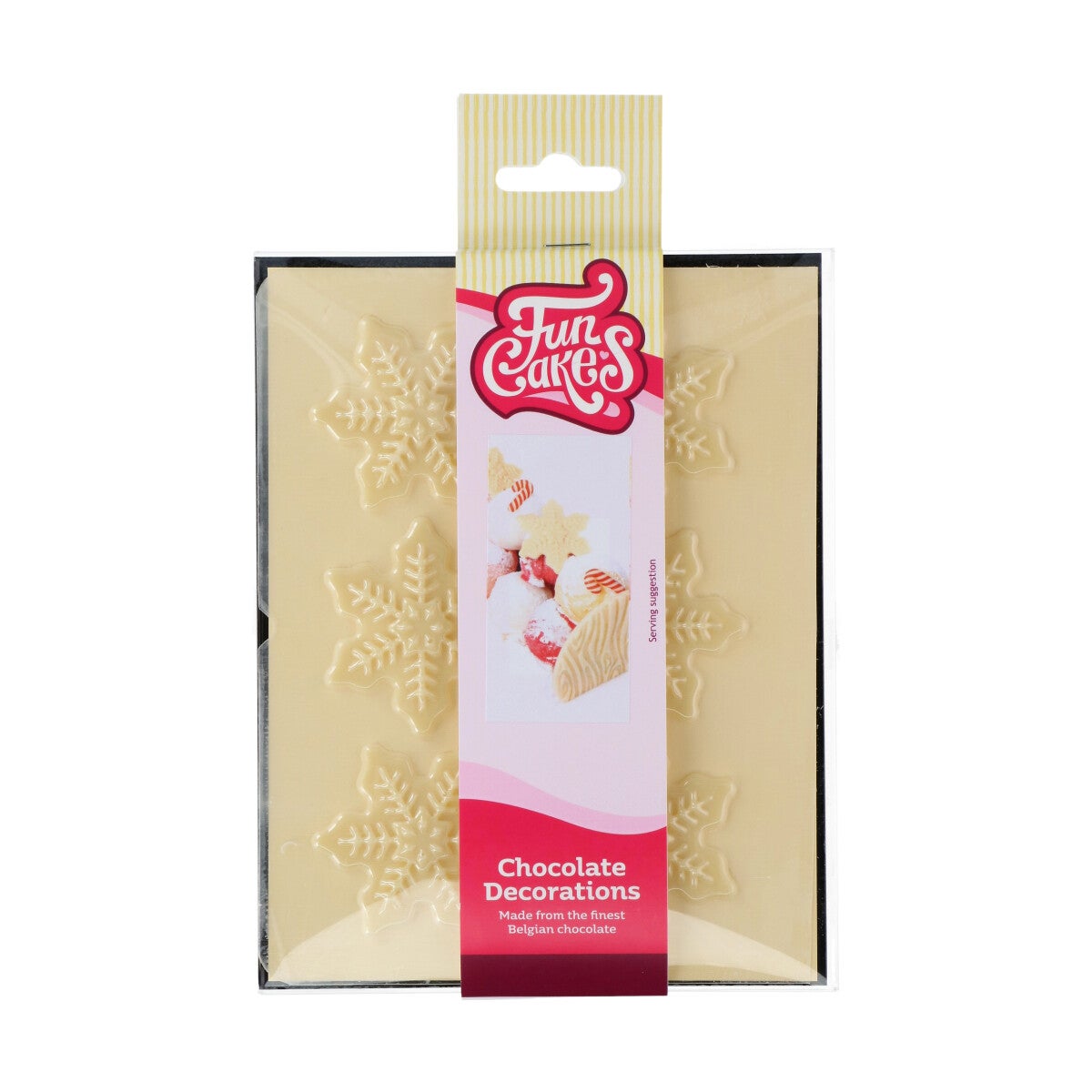FunCakes Décorations en Chocolat Flocon de Neige pcs/6