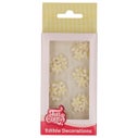FunCakes Décorations en Pâte à Sucre Chrysanthèmes Blanc Jaune set/30