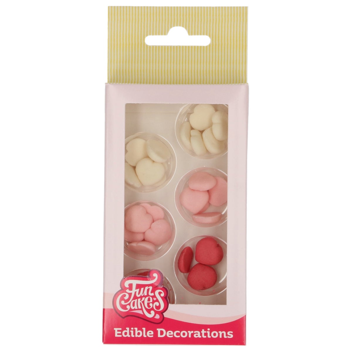 FunCakes Décorations en Pâte à Sucre Cœurs Petits Assortis set/30