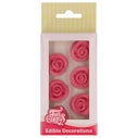 FunCakes Décorations en Pâte à Sucre Roses Rose set/6