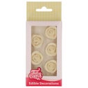 FunCakes Décorations en Pâte à Sucre Roses Blanc set/6