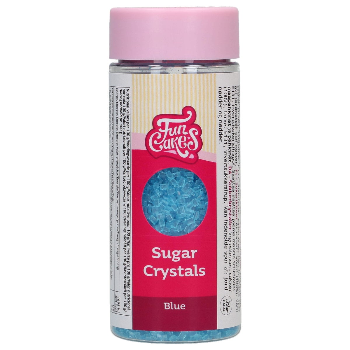 FunCakes Sugar Crystals -Bleu- 80g