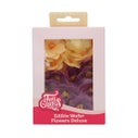 FunCakes Fleurs Comestibles en Azyme Deluxe Hortensia Violet/Jaune Small pk/18