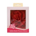 FunCakes Fleurs Comestibles en Azyme Deluxe Rose Pastella Rouge Large pk/1