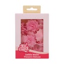 FunCakes Fleurs Comestibles en Azyme Deluxe Rose Rosalia Rose Medium pk/15