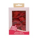 FunCakes Fleurs Comestibles en Azyme Deluxe Rose Rosalia Rouge Medium pk/15