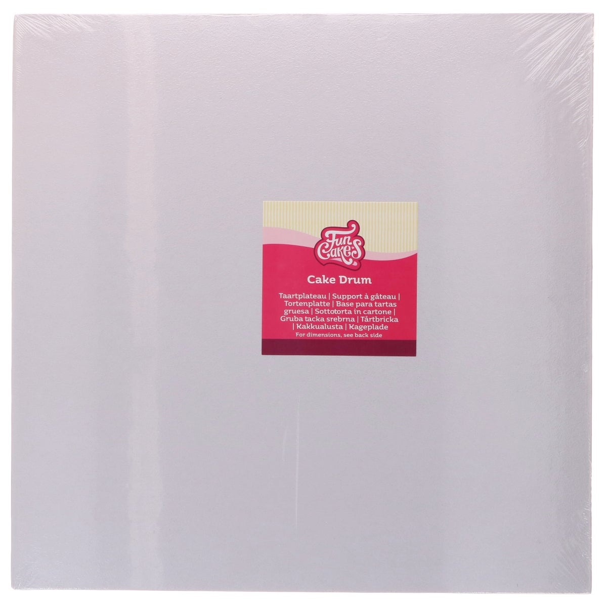 FunCakes Cake Drum Carré Blanc 38cm