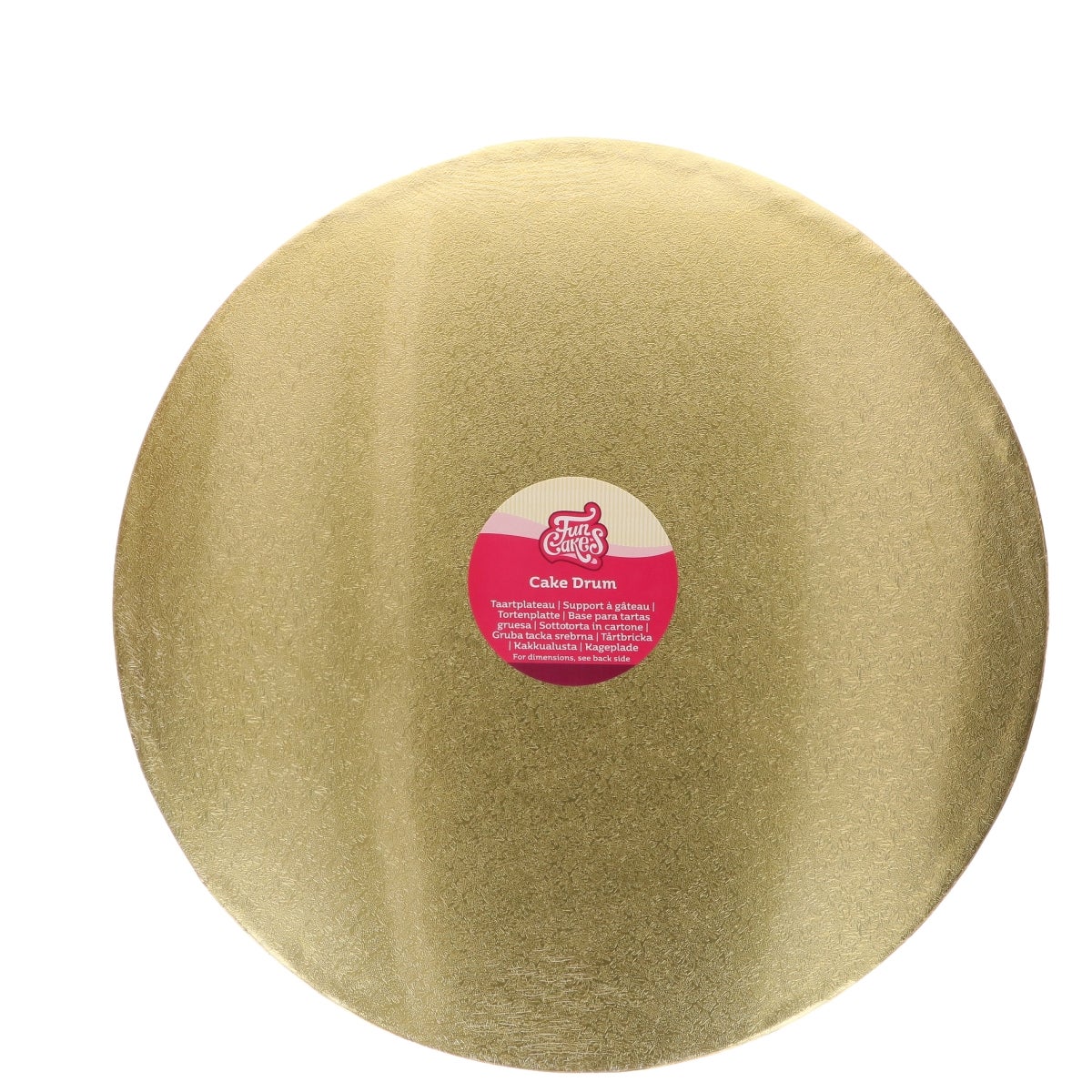 FunCakes Cake Drum Rond Or Ø45cm