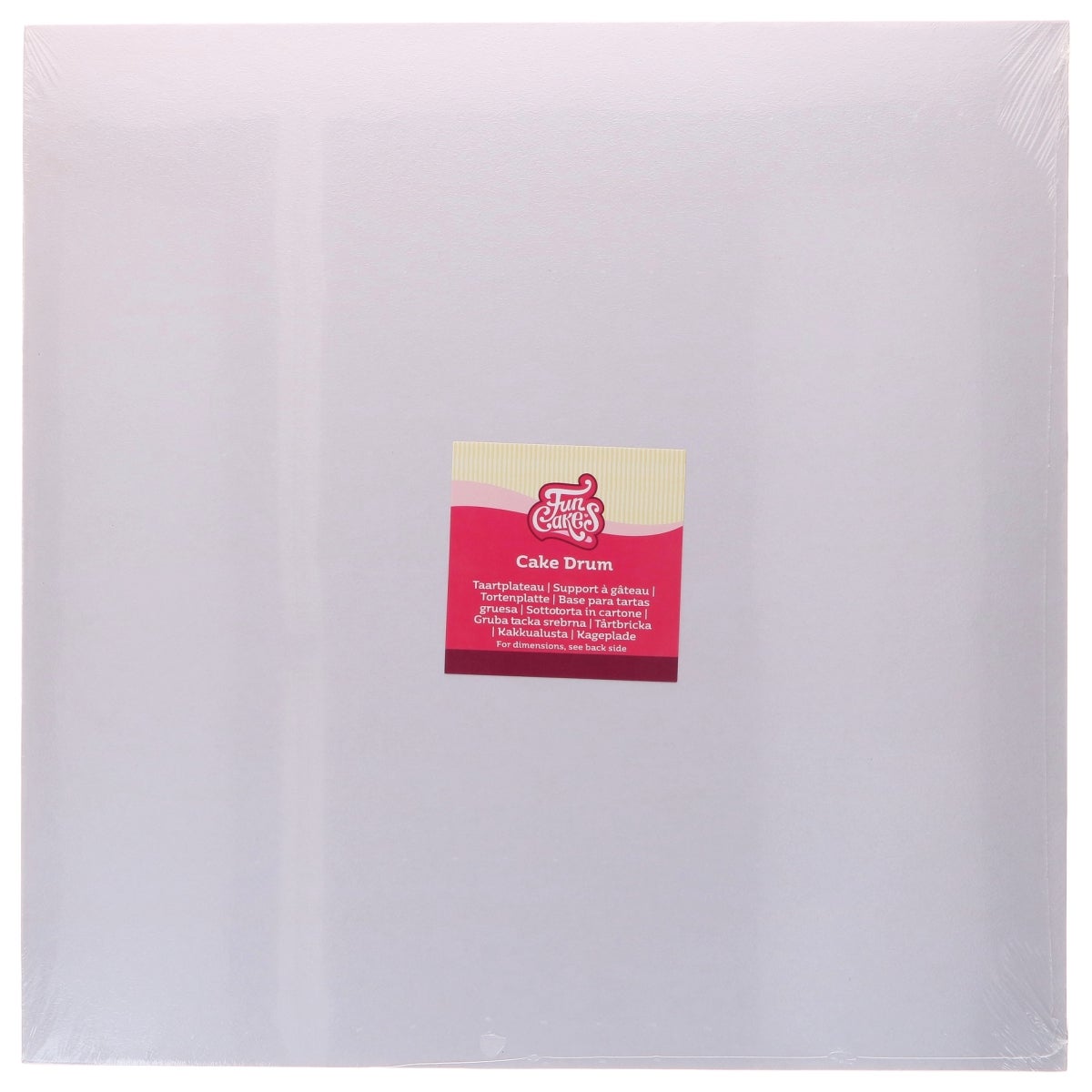 FunCakes Cake Drum Carré Blanc 45cm