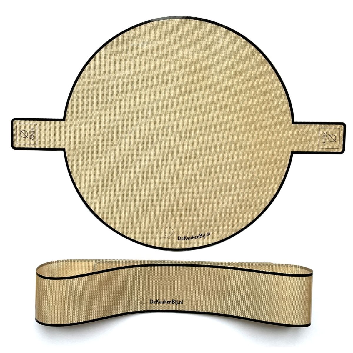De KeukenBij Papier Cuisson Réutilisable en Silicone Rond Ø26cm