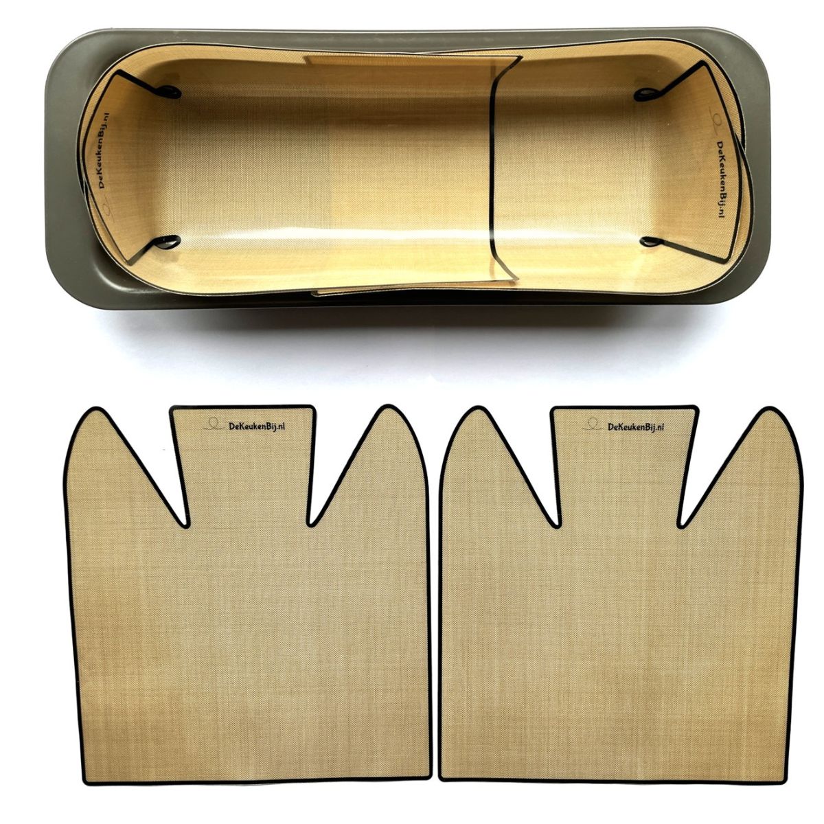 De KeukenBij Papier Cuisson Réutilisable en Silicone Moule à Cake 18 à 31cm