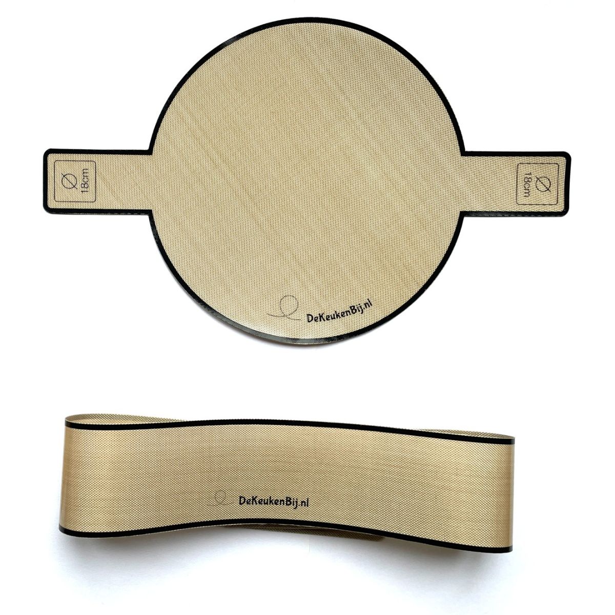 De KeukenBij Papier Cuisson Réutilisable en Silicone Rond Ø18cm