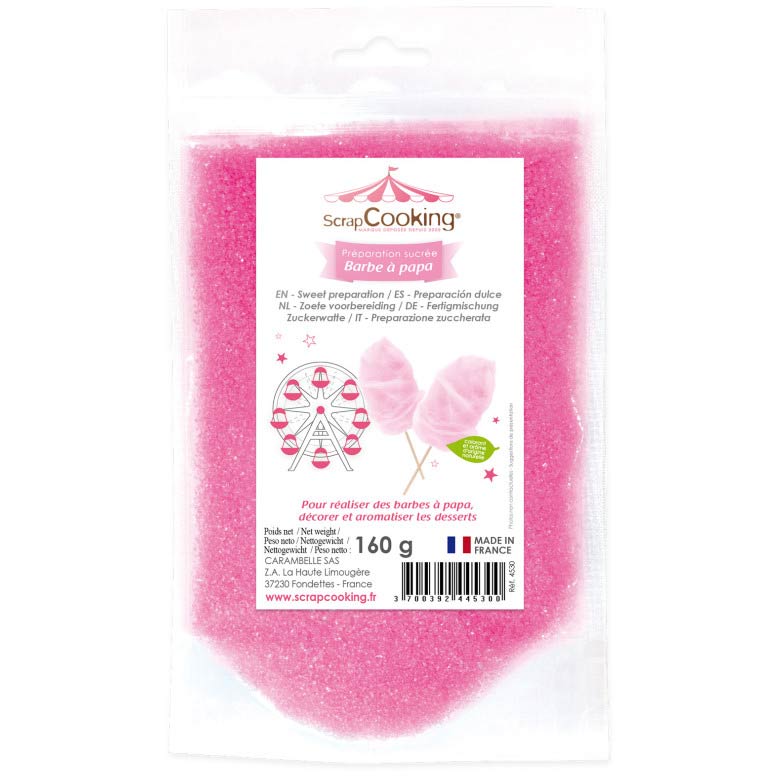 Scrapcooking Barbe à Papa Rose Mix 160g - Barbe à Papa Saver