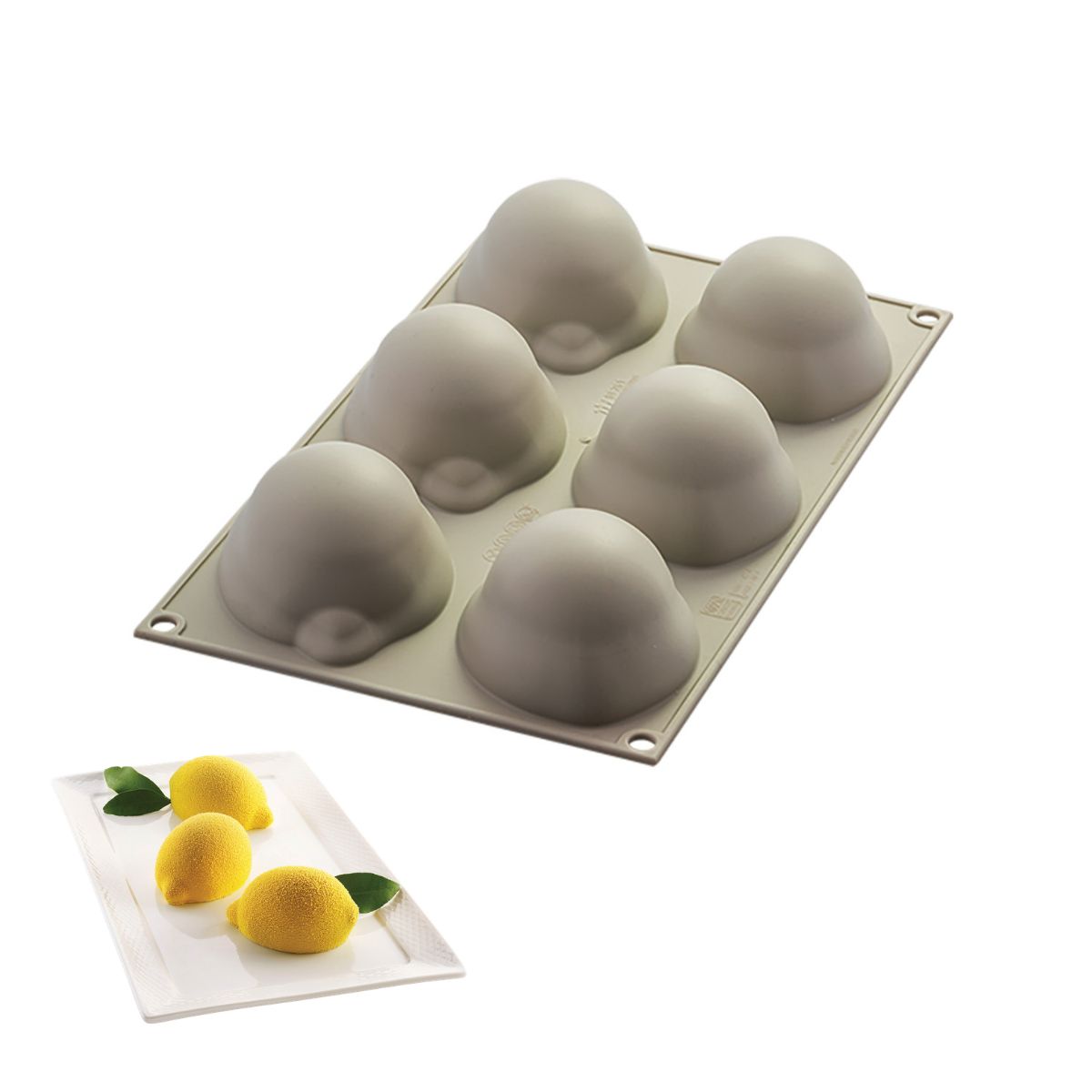 Silikomart Moule en Silicone Citron 8,5x5,9x4,2cm