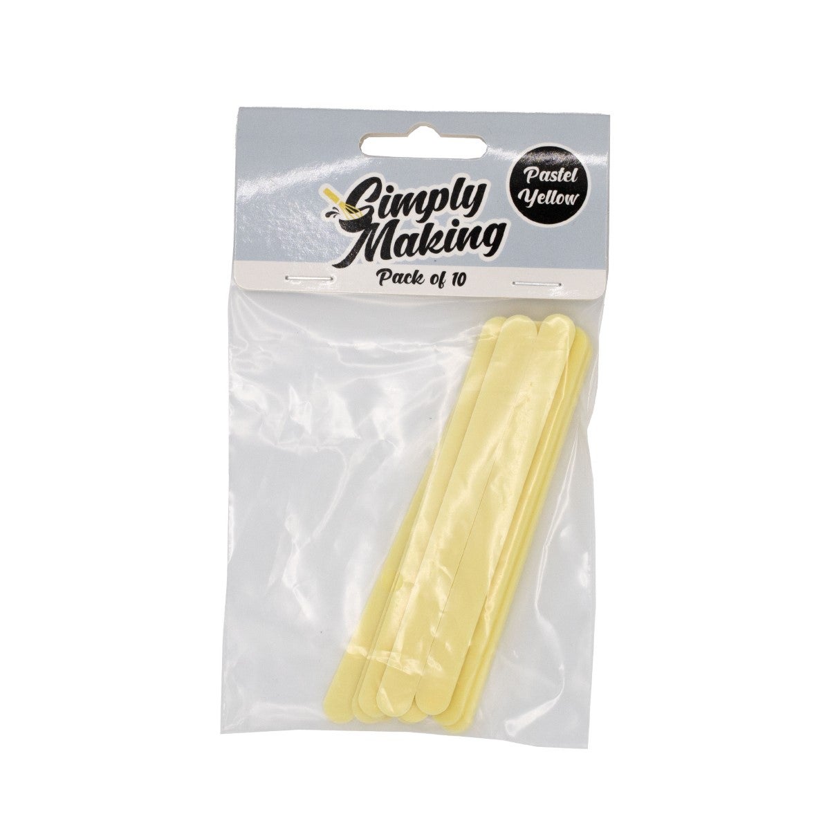 Simply Making Cakesicle Sticks Standard Jaune Pastel pk/10