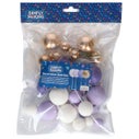 Simply Making Boules Décoratives Violet Ombre & Or pk/32