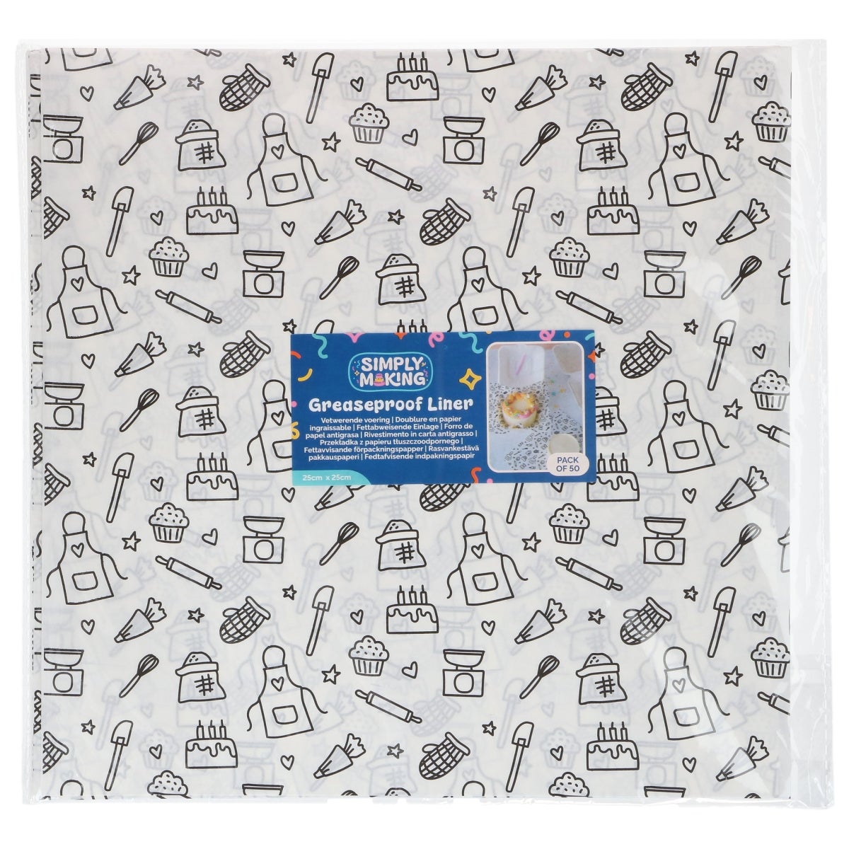 Simply Making Bento Box Vellen Bakplezier 25x25 cm pk/50
