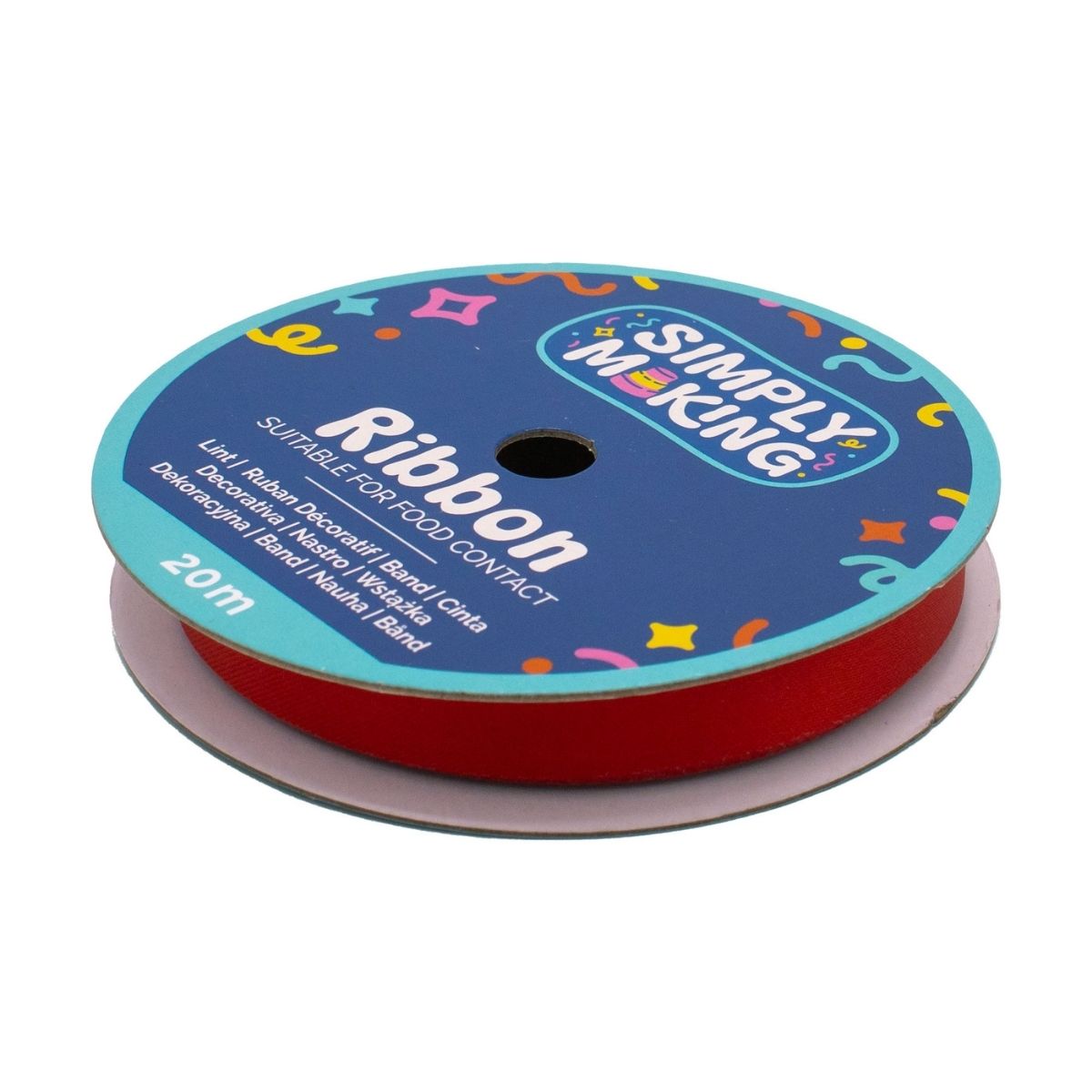 Simply Making Ruban à Gâteau Rouge 12mmx20m