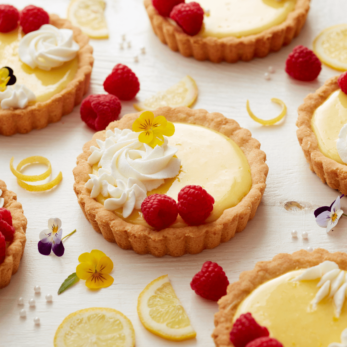 Lemon Raspberry Tarts