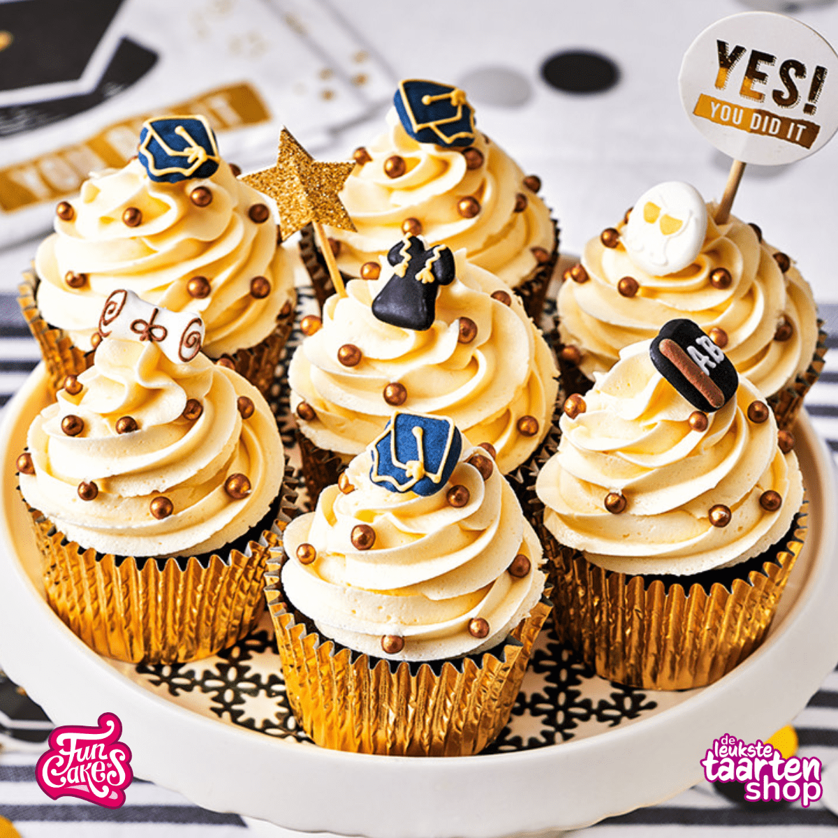 Geslaagd Cupcakes 