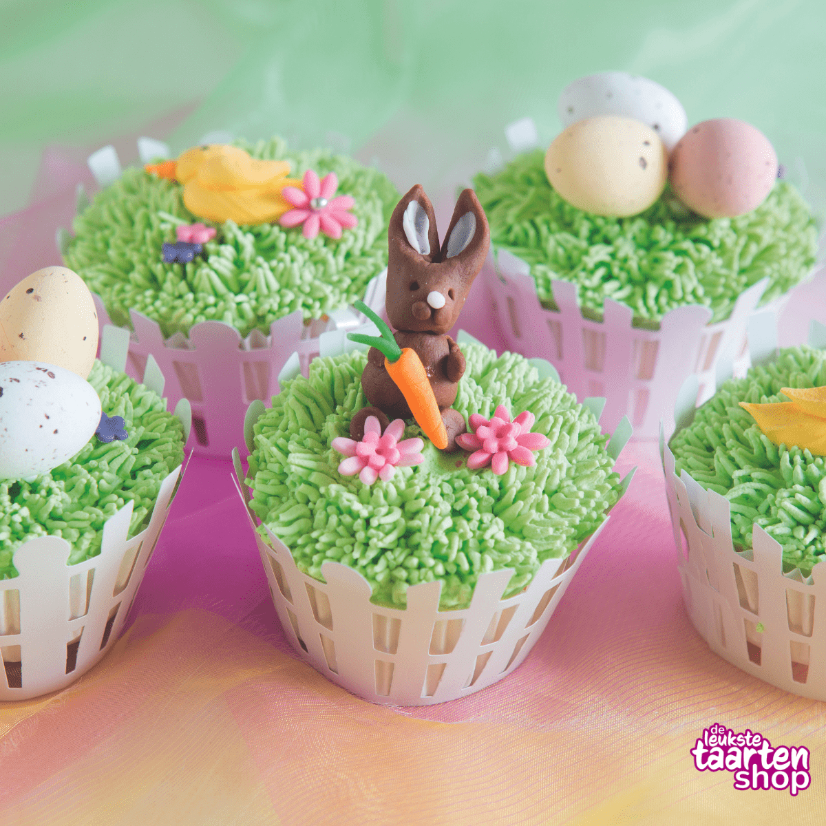 Lente Cupcakes Grasveldje