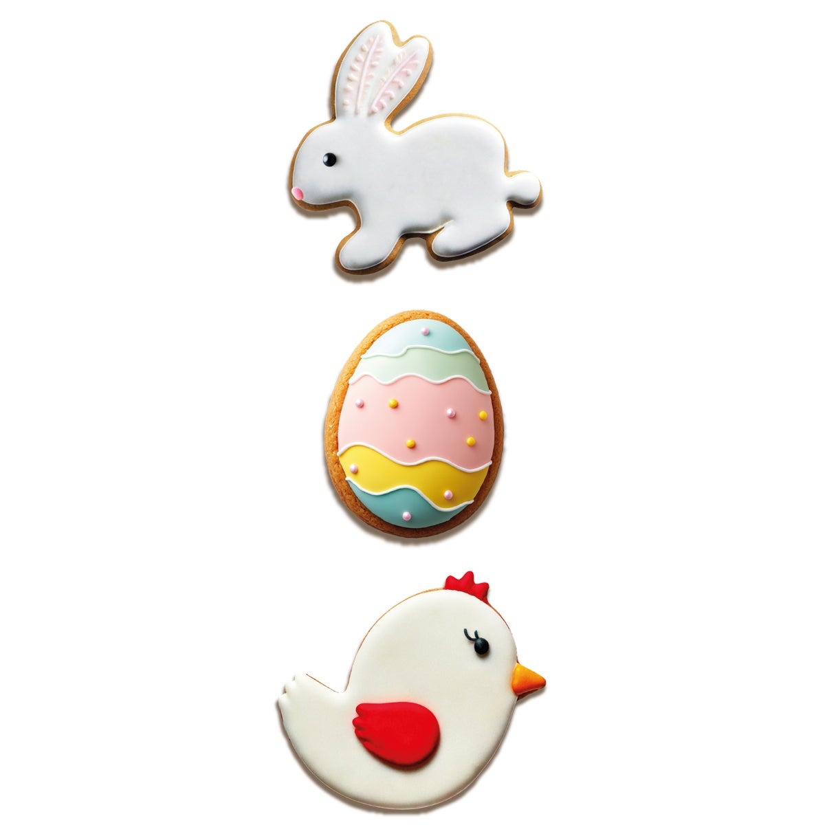 Wilton Emporte-pièce Lapin - Œuf de Pâques - Poule - set/3