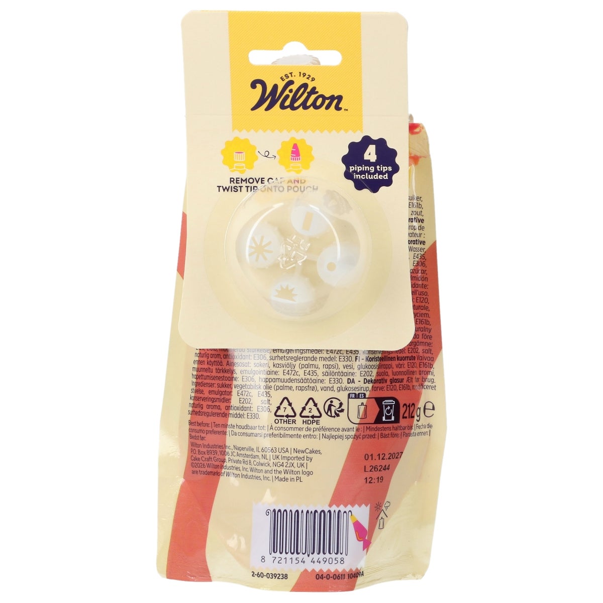 Wilton Glaçage Décoration Rouge 212g