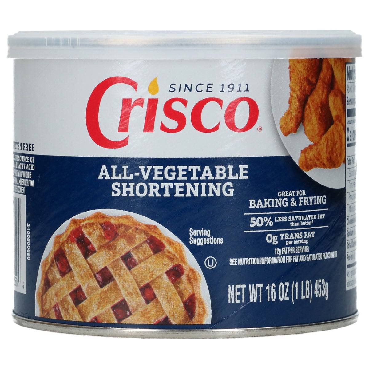 Crisco Shortening Graisse Végétable 450g