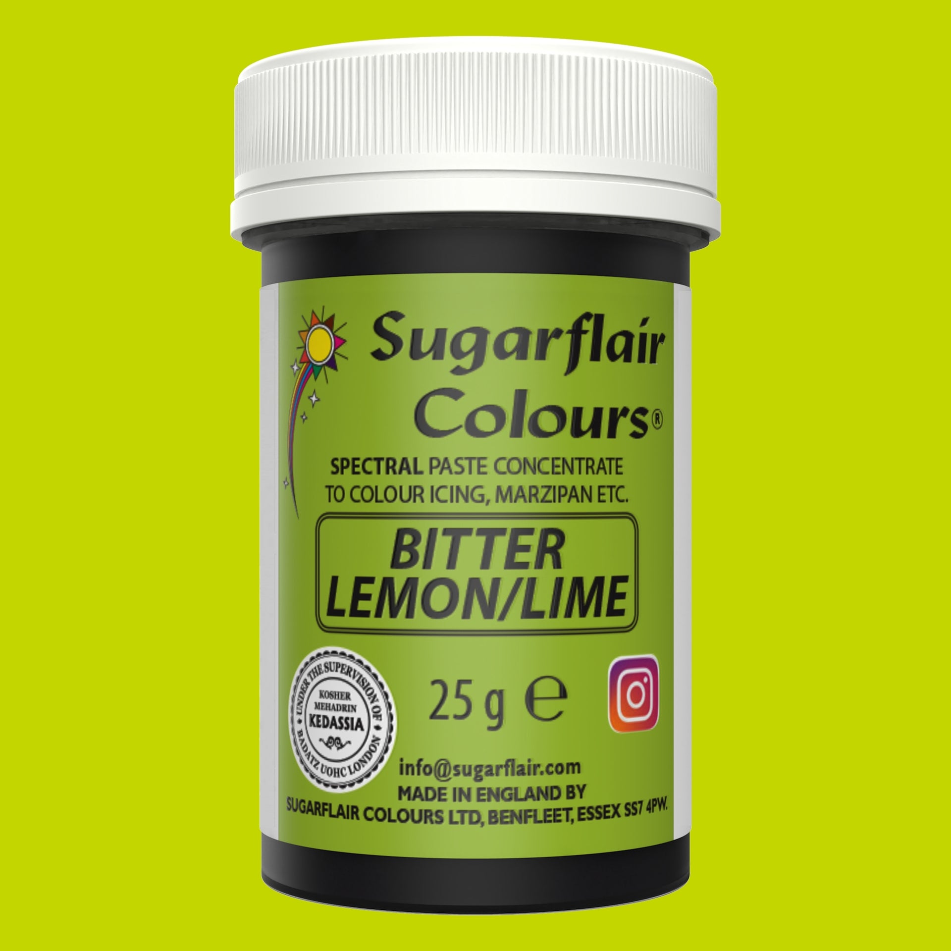 Sugarflair Paste Colour Bitter Citron/Lime 25g