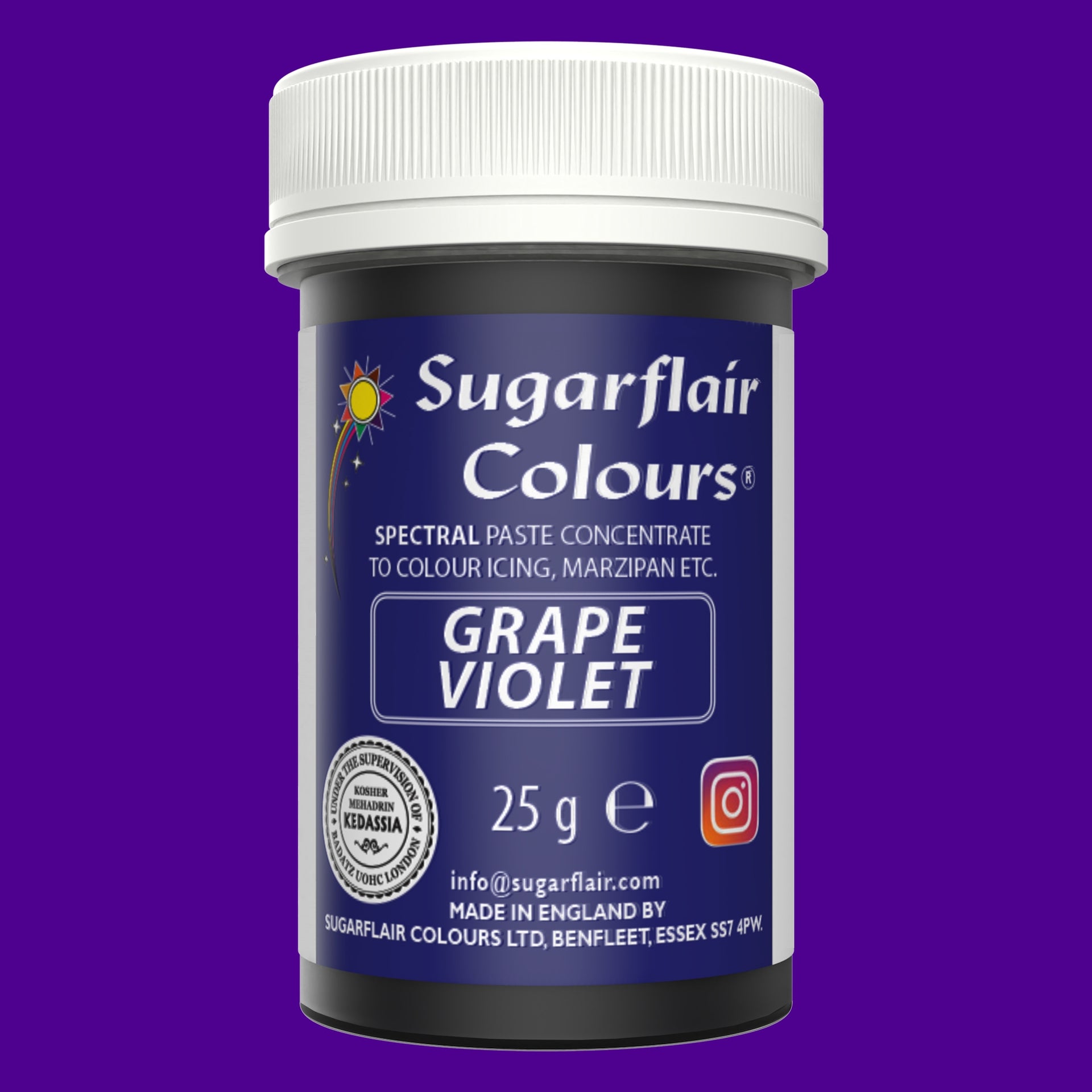 Sugarflair Paste Colour Grape Violet 25g