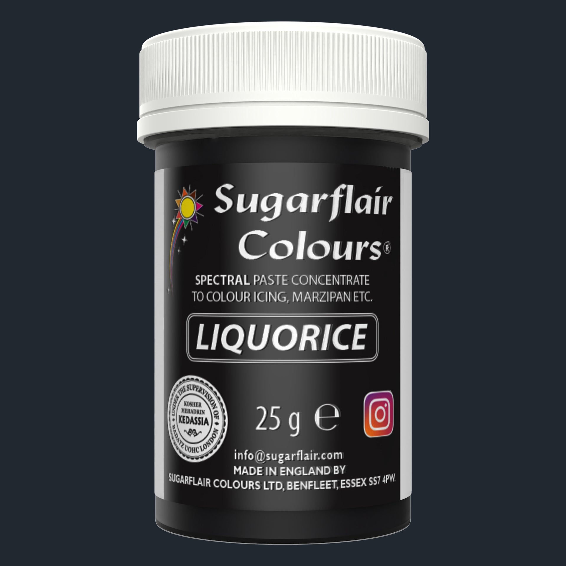 Sugarflair Paste Colour Liquorice/Black 25g