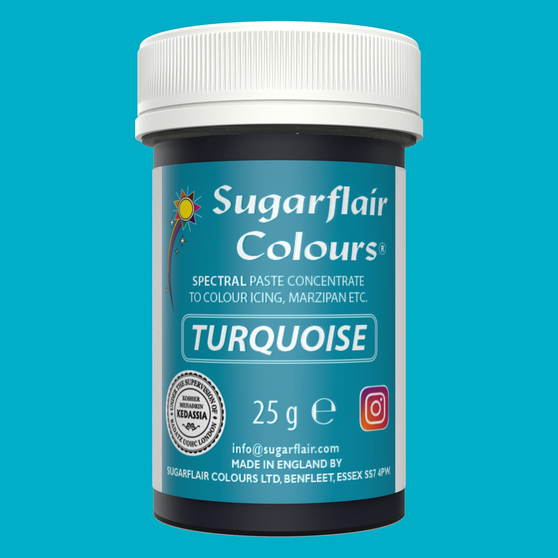 Sugarflair Paste Colour Turquise 25g