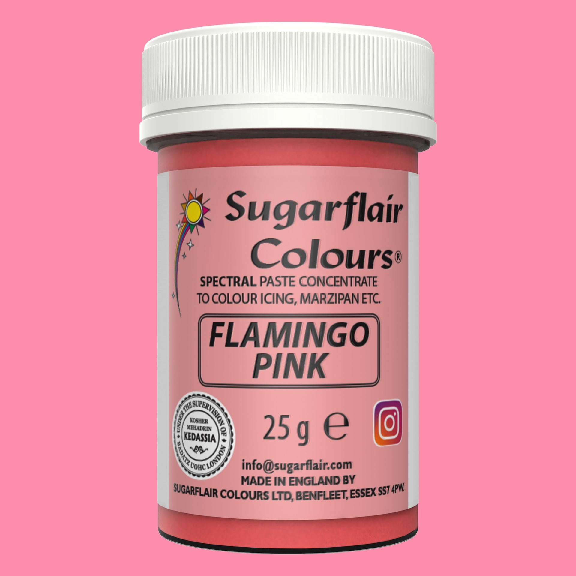 Sugarflair Paste Colour Flamingo Pink 25g