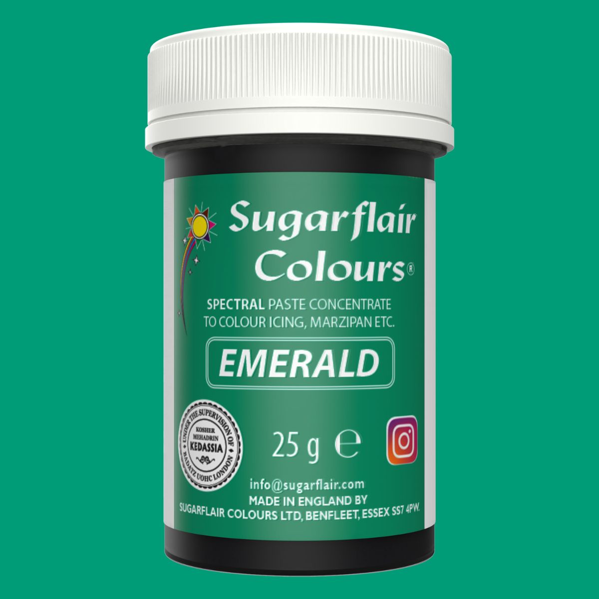 Sugarflair Paste Colour Emerald 25g