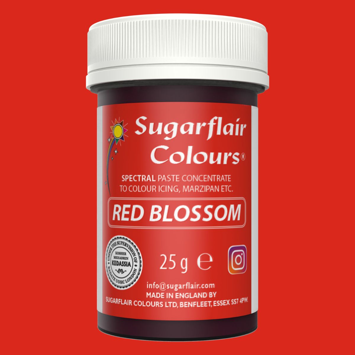 Sugarflair Paste Colour Red Blossom 25g