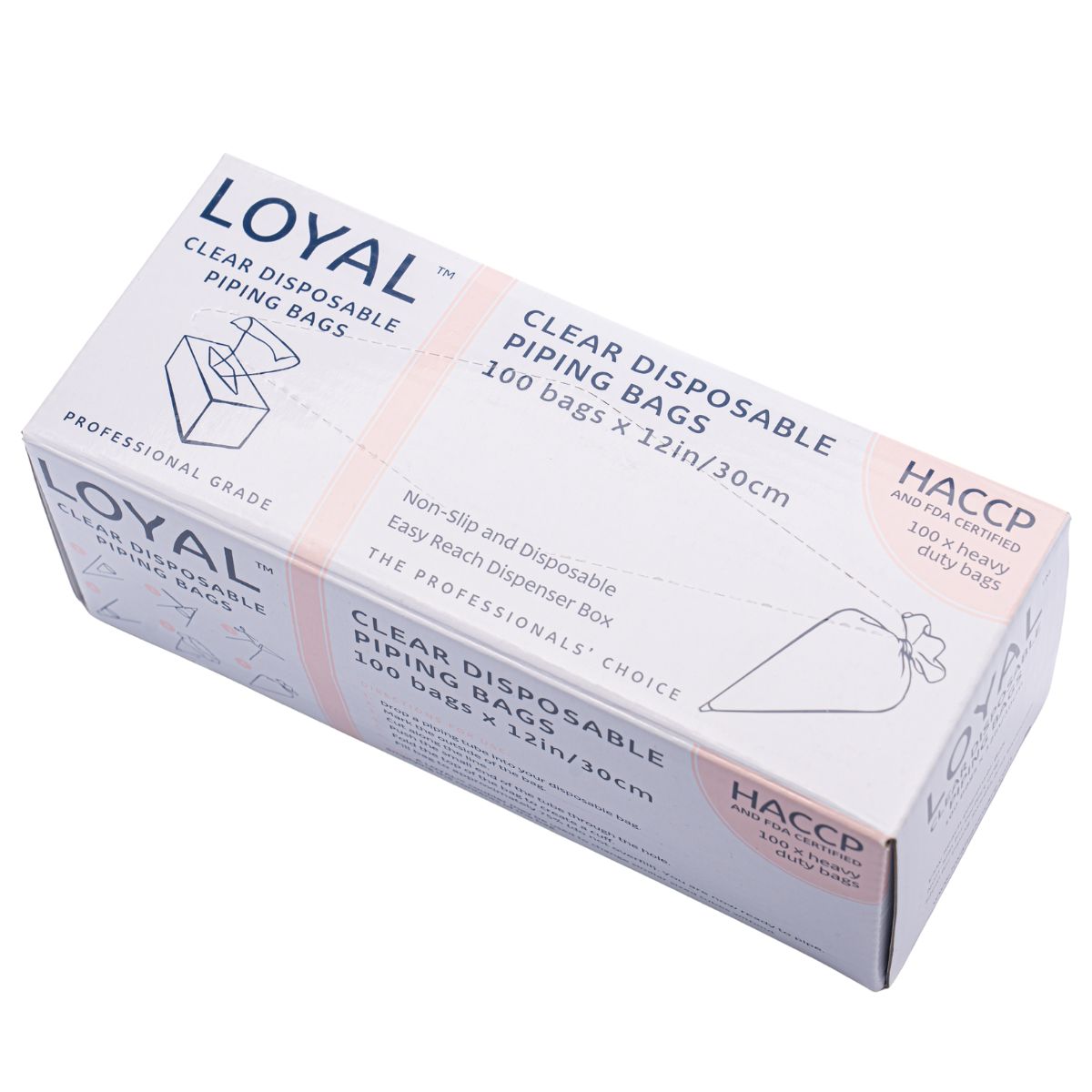 LOYAL Poches à Douille Jetables Transparentes 30cm pk/100