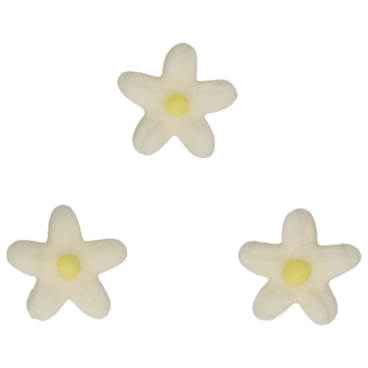 FunCakes Décorations en Pâte à Sucre Chrysanthèmes Blanc Jaune set/30